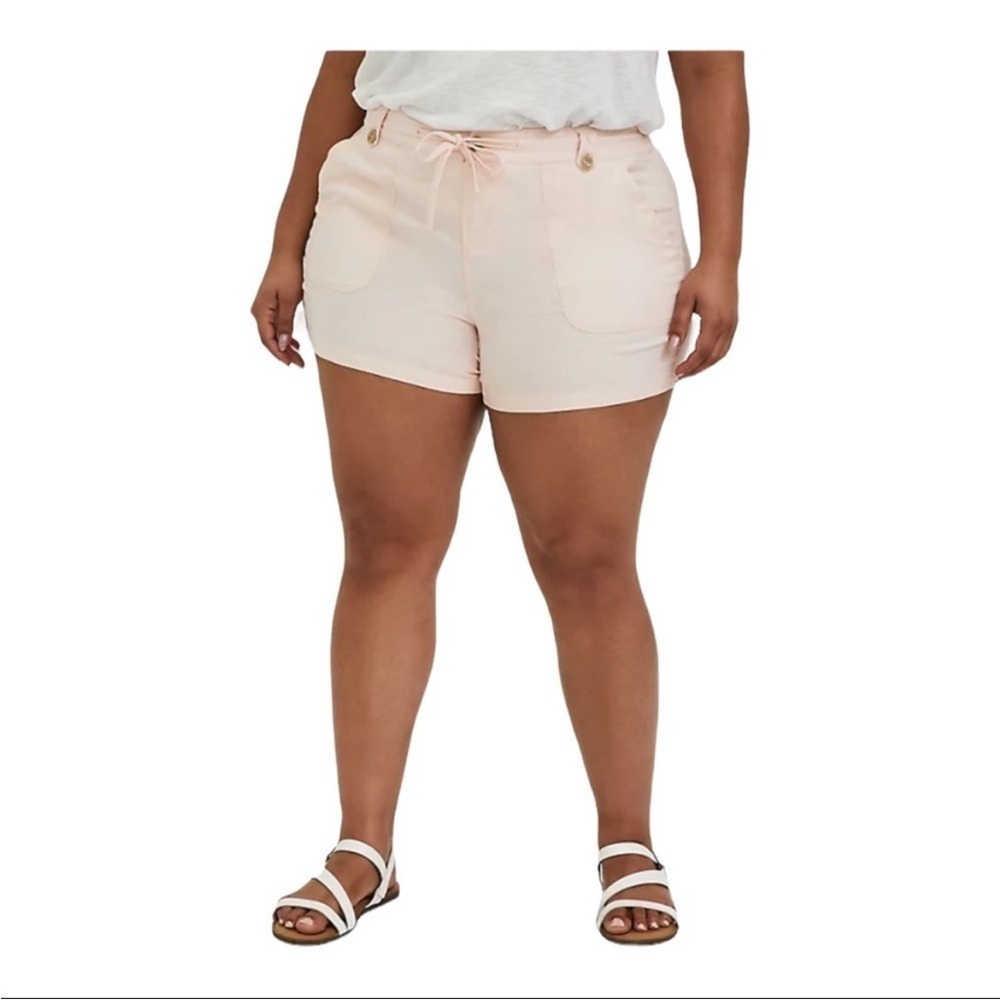 Torrid Pink Cargo Shorts Relaxed Fit
